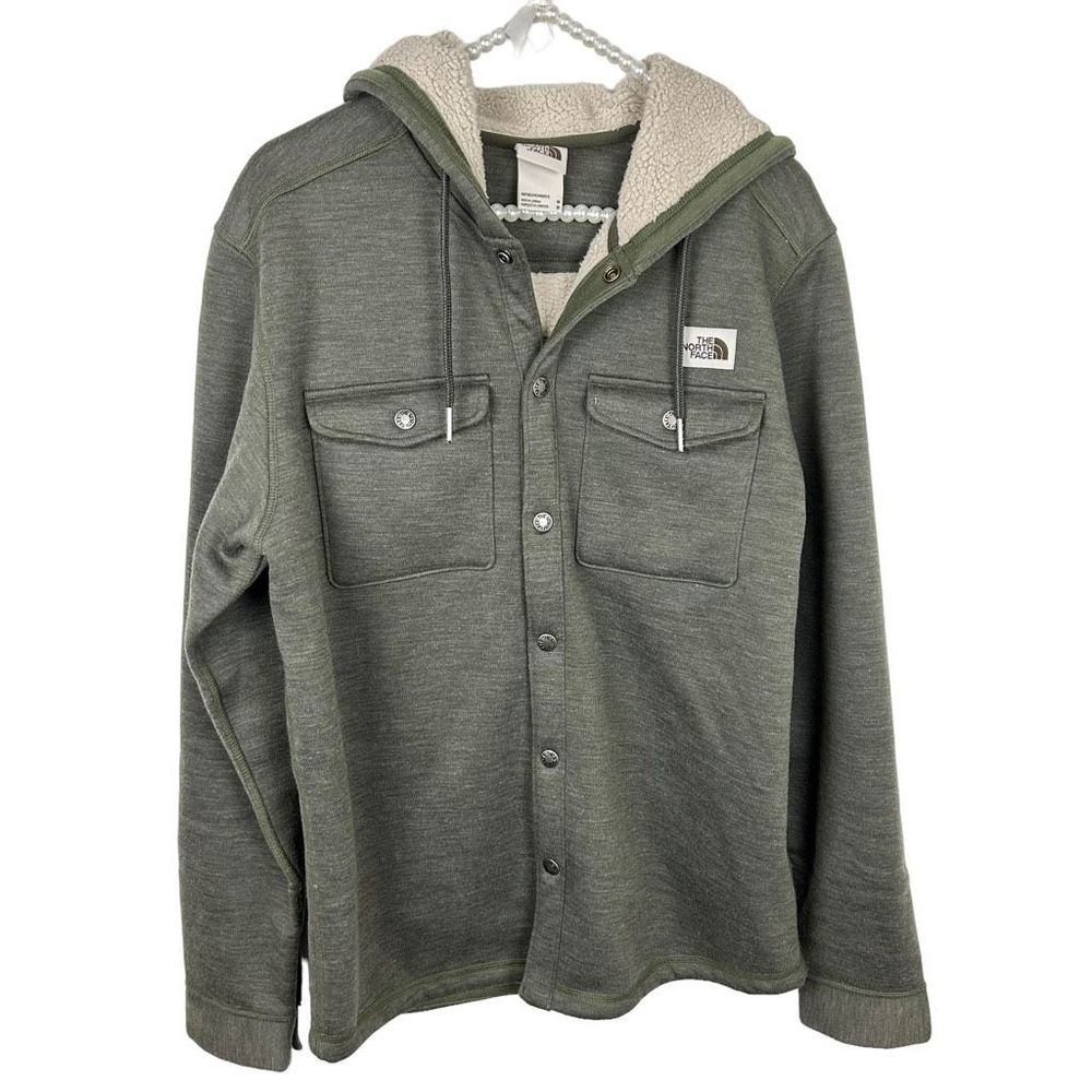 The North Face Men's Sherpa Patrol Snap-Up hoodie jacket Size Medium